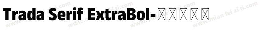 Trada Serif ExtraBol字体转换